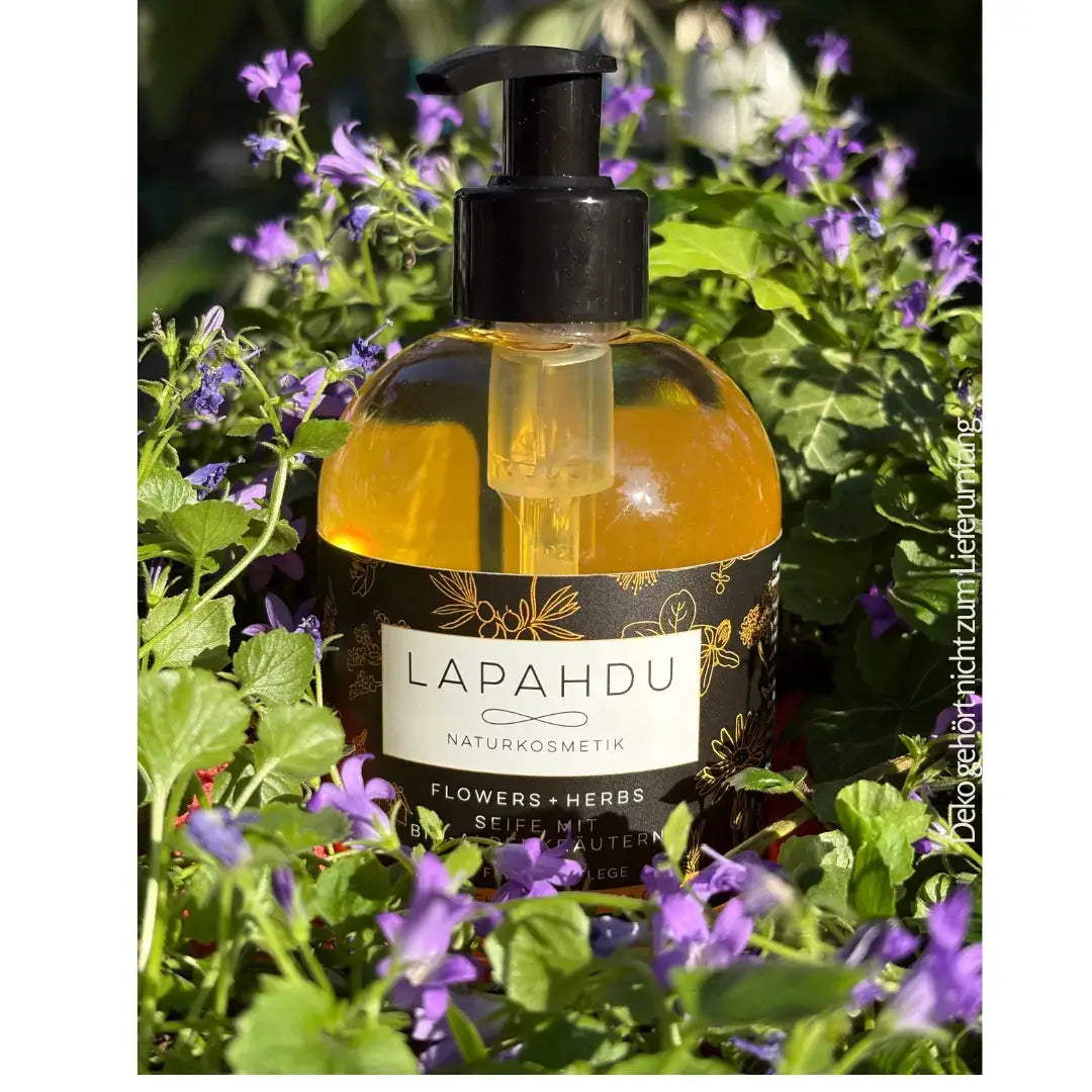 Bio Duschgel 3in1 Shampoo Flowers+Herbs Mehrweg - Naturkosmetik mit Heilpflanzen 250ml/30ml