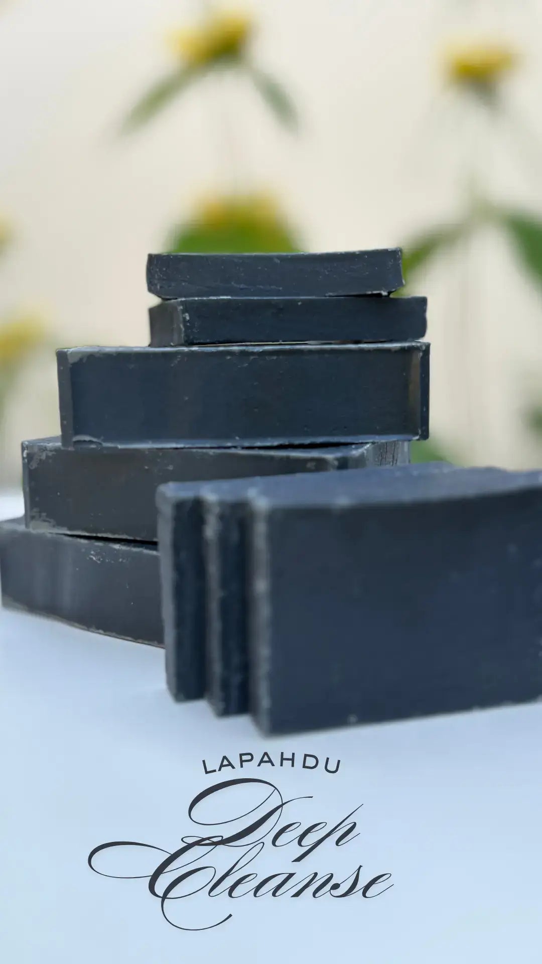 Schwarze Seifenstücke-Deep Cleanse Aktivkohleseife von Lapahdu