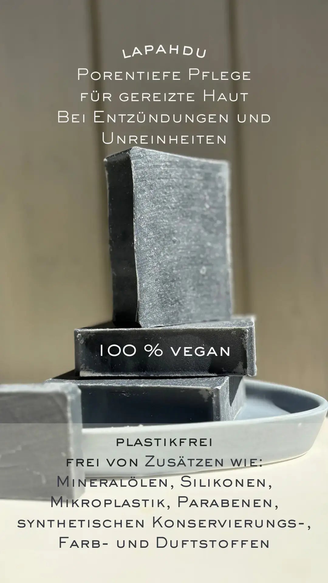 Vegane porentiefe Hautpflege von Lapahdu, frei von Zusätzen