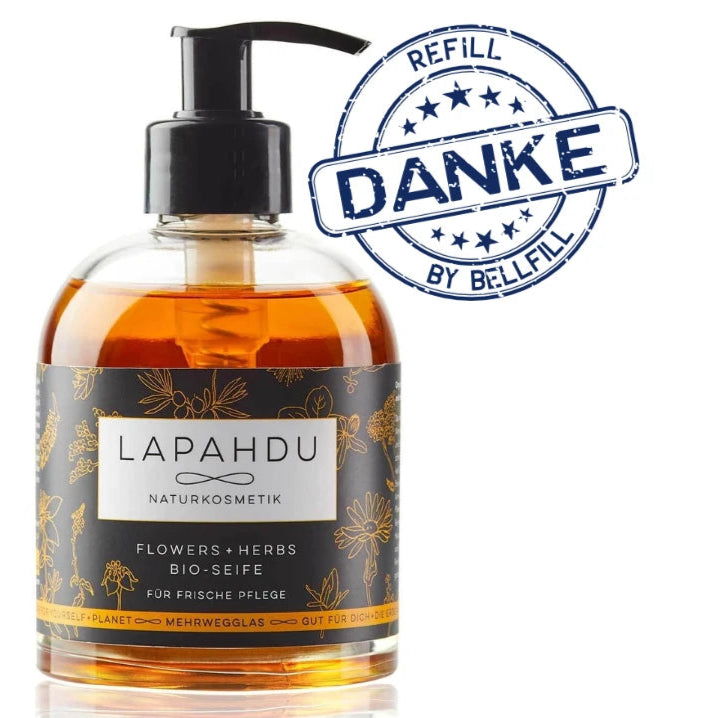 Refill by Belfill - Pfandflaschen aus Glas für LAPAHDU Naturkosmetik