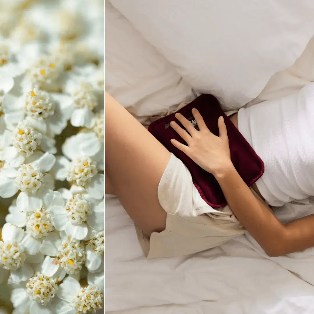 benature Naturkosmetik: Rote Welle Hautöl zur Unterstützung bei Menstruationsbeschwerden mit Schafgarbe und Lavendel.