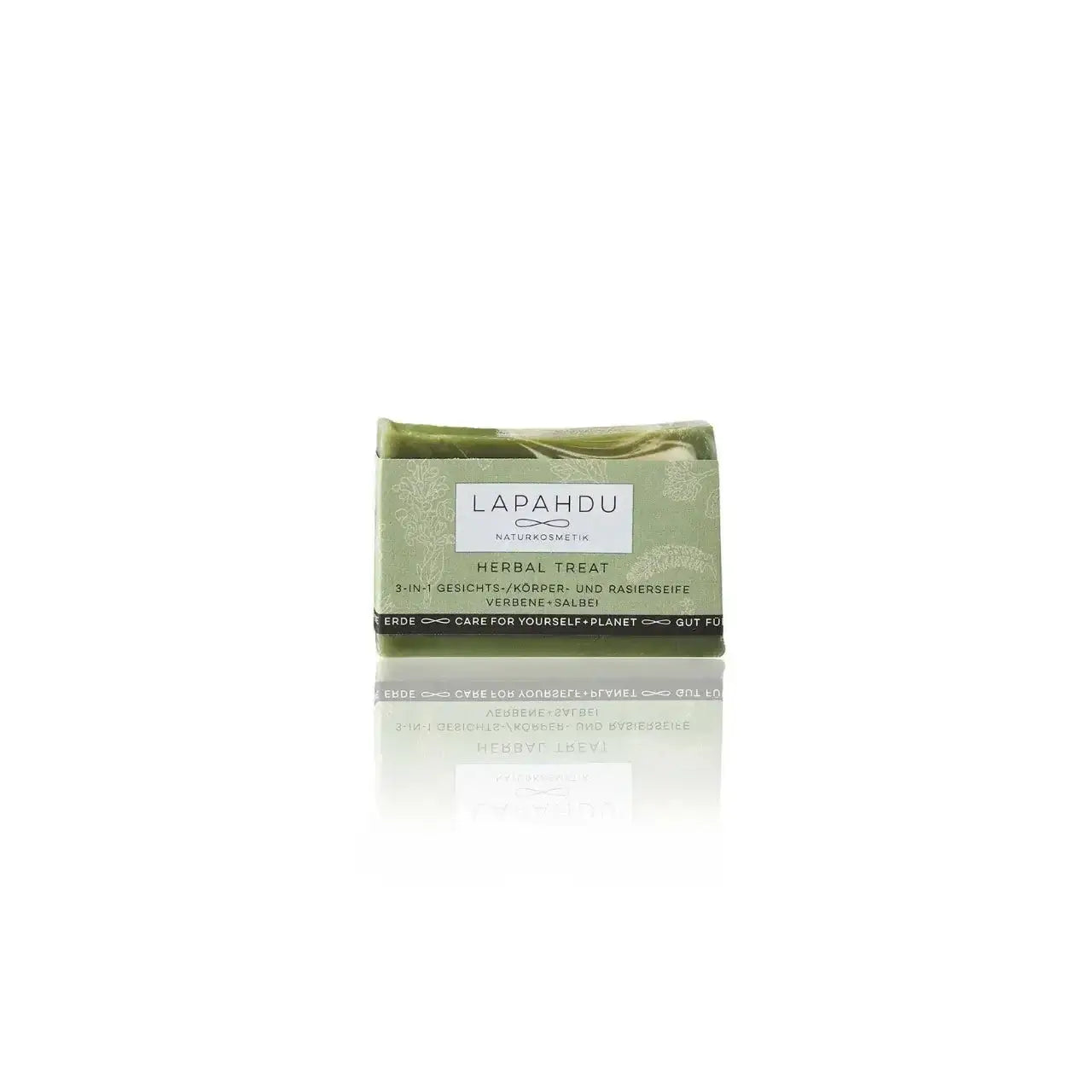 Herbal Treat Naturseife 3-in-1, Feste Seife mit 22-g-Frischegewicht von LAPAHDU Naturkosmetik. Vegane Bio Kosmetik by vivatrue.