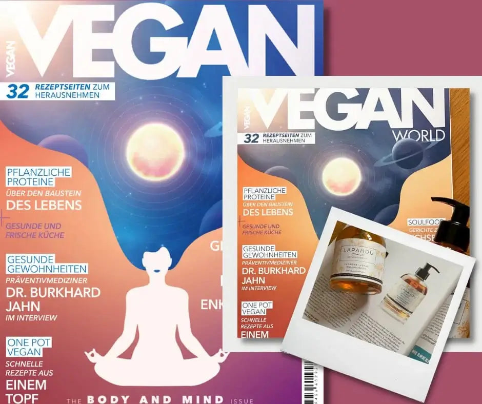 LAPAHDU Naturkosmetik in der Zeitschrift Vegan World