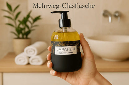 Flowers + Herbs Duschseife mit Schutzhülle