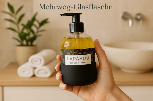 Flowers + Herbs Duschseife mit Schutzhülle